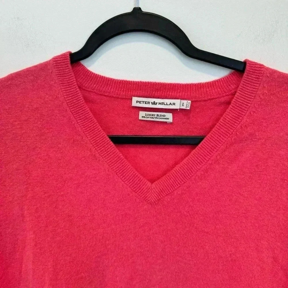 Peter Millar Sweater Vest Mens L  V neck